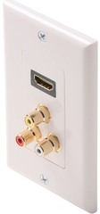 516-115WH: Composite Cable with HDMI Wall Plate