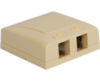 IC108SB2IV 2-Port Elite Surface Mount Box Ivory