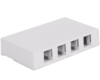 IC108SB4WH 4-Port Elite Surface Mount Box White