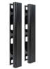 ICCMSC42BK Vertical Metal Channel for 7' Rack, Side or Center Mount, 6"W x 6"D x 40"L, 2PK 