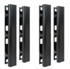 ICCMSC40BK  Vertical Metal Channel For 7' Rack, Side or Center Mount, 6"W x 6"D, Two 7 ft. Sets