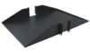 SHELF-25DDS 2U 25" Solid Bottom, Double-Sided Rack Shelf 