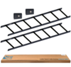 ICCMSLSTW5 Ladder Rack 5" Cable Runway Straight Section in 2-Pack with Butt Splice Kit