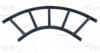 WL-FT9012-BK RADIUS HORIZONTAL BEND LADDER