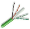 6E04UPGN4N - 600 MHZ Plenum Rated (CMP) Cat 6e Cable, 1000ft Box, Green
