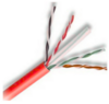 6E04UPRD4N- 600 MHZ Plenum Rated (CMP) Cat 6e Cable, 1000ft Box, Red