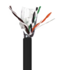5E04SRBK4 CAT 5E 350MHz FTP RISER (CMR) 24/4 SHIELDED FT4 CABLE, BLACK