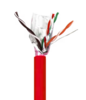5E04SRRD4 CAT 5E 350MHz FTP RISER (CMR) 24/4 SHIELDED FT4 CABLE, RED