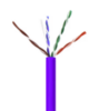 6E04UPSPLSPR4NS CAT 6 550MHz UTP PLENUM (CMP) 23/4 NO SPLINE UNSHIELDED FT6 CABLE, purple