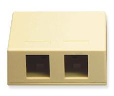 ICC Cabling Products: IC107SB2IV 2 Port Surface Mount Box
