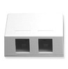 ICC Cabling Products IC107SB2WH White 2 Port Surface Mount Box