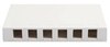 ICC Cabling Products IC107SB6WH White 6 Port Surface Mount Box 