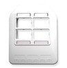 ICC IC108WBDWH White Double Gang Fiber Optic Multi Media Outlet