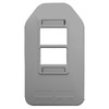 ICC IC108WBSGY Grey Single Gang Fiber Optic Multi Media Outlet
