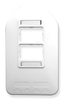 ICC IC108WBSWH White Single Gang Fiber Optic Multi Media Outlet