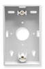 ICC Cabling Products IC250MBSWH White 1 Gang Wall Plate Mounting Box