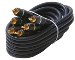 254-335BL: 75 ft 3 RCA Home Theater Cable
