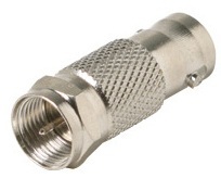 200-108: BNC to F Plug Video Cable Adapter