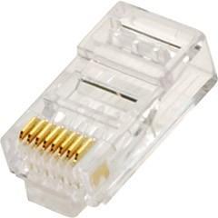 ▷ Connection CRJ-4100 Funda 100 Conectores RJ45 CAT6 Blindado 50µ