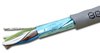 Shielded 24 AWG Solid 350 MHz CMR Rated Grey Cat5e Cable 