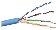 Cabling Plus: CMP Rated 350 MHz Blue Cat5e Cable
