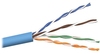 Plenum Rated CMP 24AWG Solid 350 MHz Blue Cat5e Cable