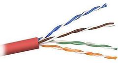 Cabling Plus: CMR Rated 350 MHz Red Cat5e Cable