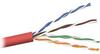 Premium 24 AWG Solid 350 MHz CMR Rated Red Cat5e Cable